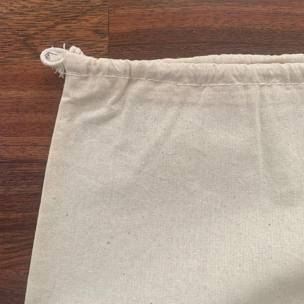 Large Duster Bag 24.5”x28” Cream Color New Drawstring Closure Laundry